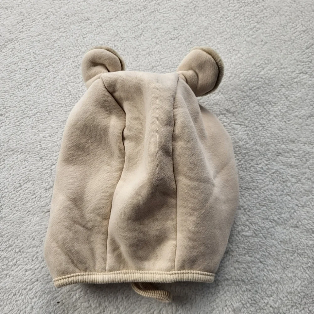 Baby Bear Onsie and Baby Bear Ears Bonnet Size 2 Toddler Tan